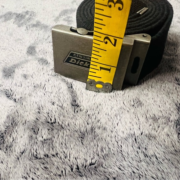 Genuine Dickies Black Web Belt with Metal Buckle – Adjustable 44” - Picture 3 of 4
